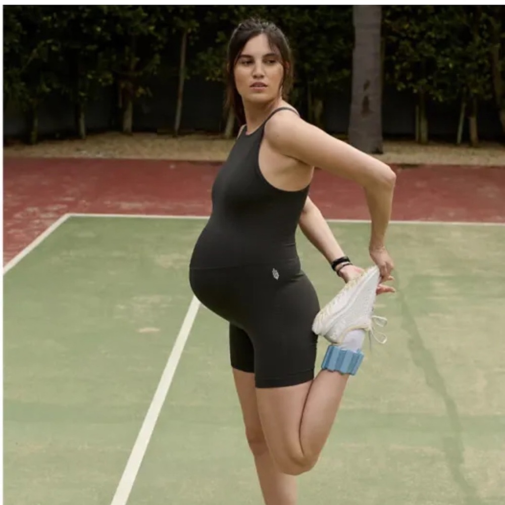 FP Movement x Hatch Good Karma High-Neck Maternity Runsie NWT XS/S black